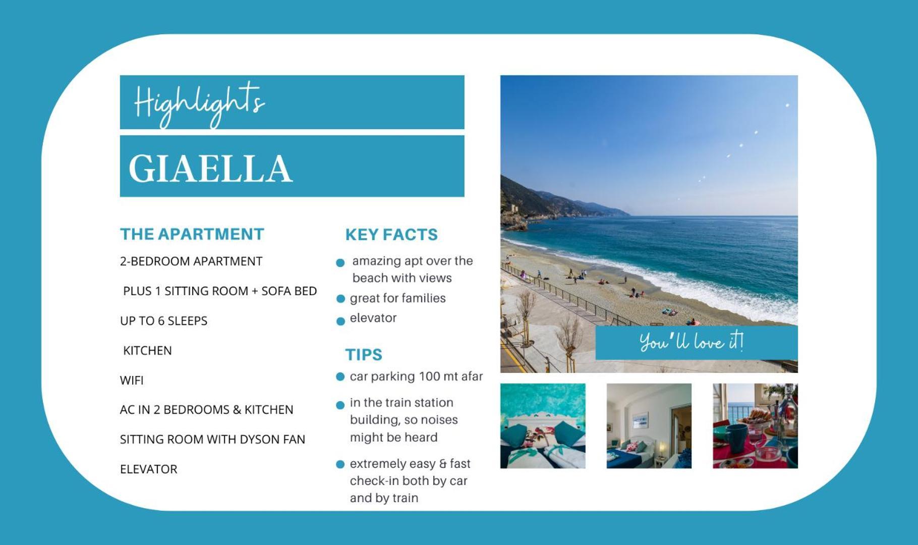 Giaella Sea View Apartment Monterosso al Mare Eksteriør bilde